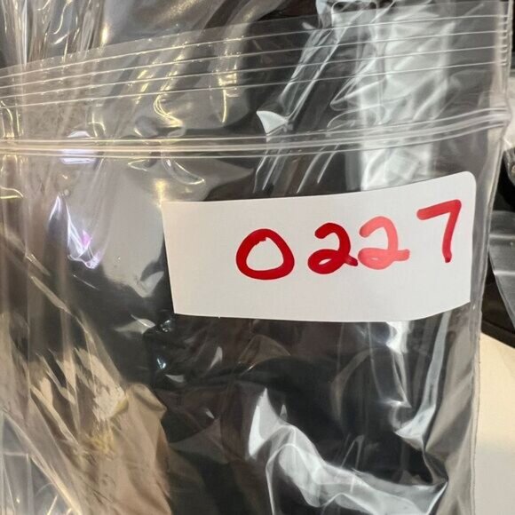 Vintage Women's Medium Black Pull on Linen Blend Cropped Pants Baggy Casual Beac - Picture 12 of 12